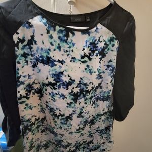 Apt. 9 Black Multi Colored Blouse